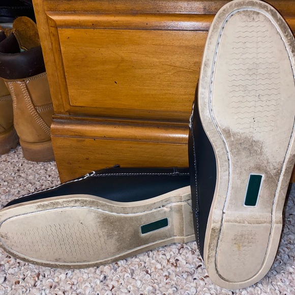 L.L. Bean Black Mules with White Accents - Picture 4 of 6